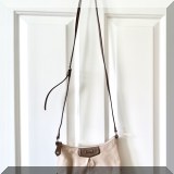 H11. Coach tan leather crossbody bag. - $28